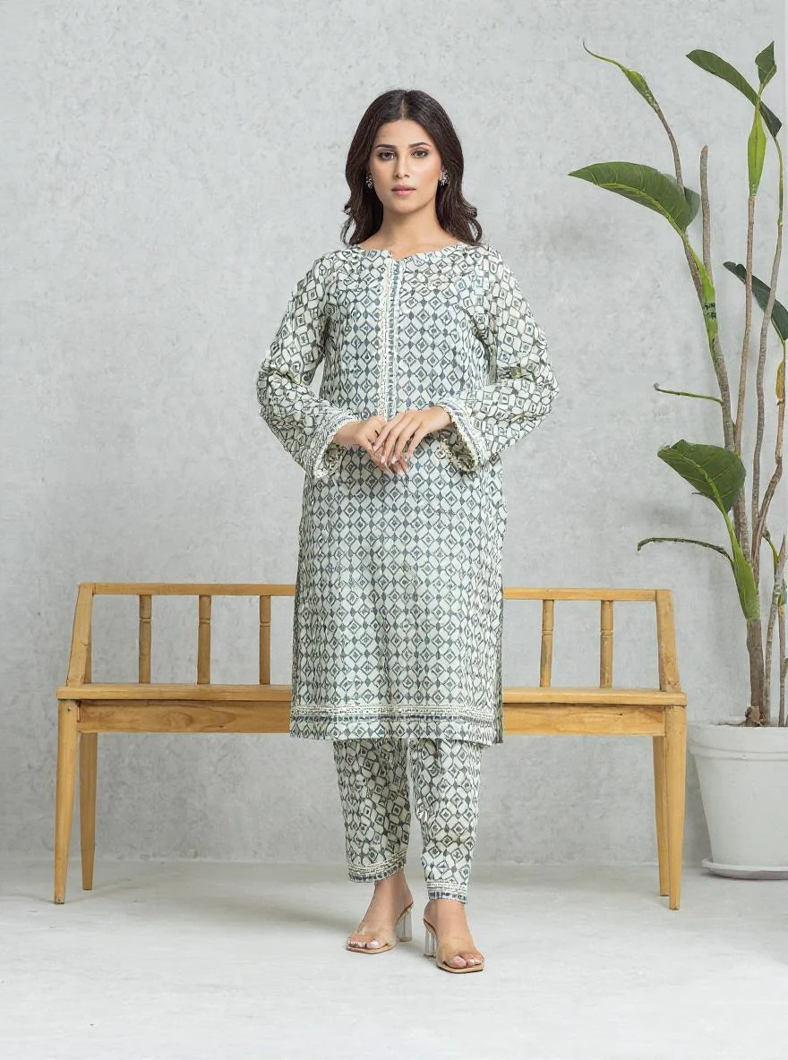 Unstitched Printed Cambric Shirt Trouser - EWU24A2-29005ST