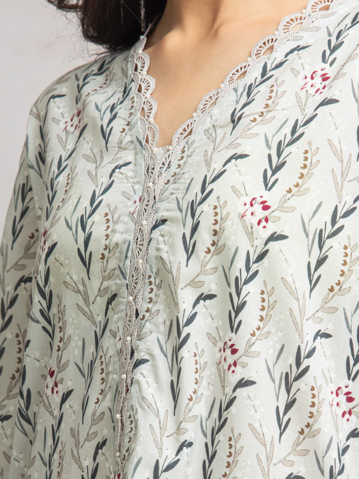 Unstitched Printed Cambric Shirt - EWU24A2-29634S - Image 3