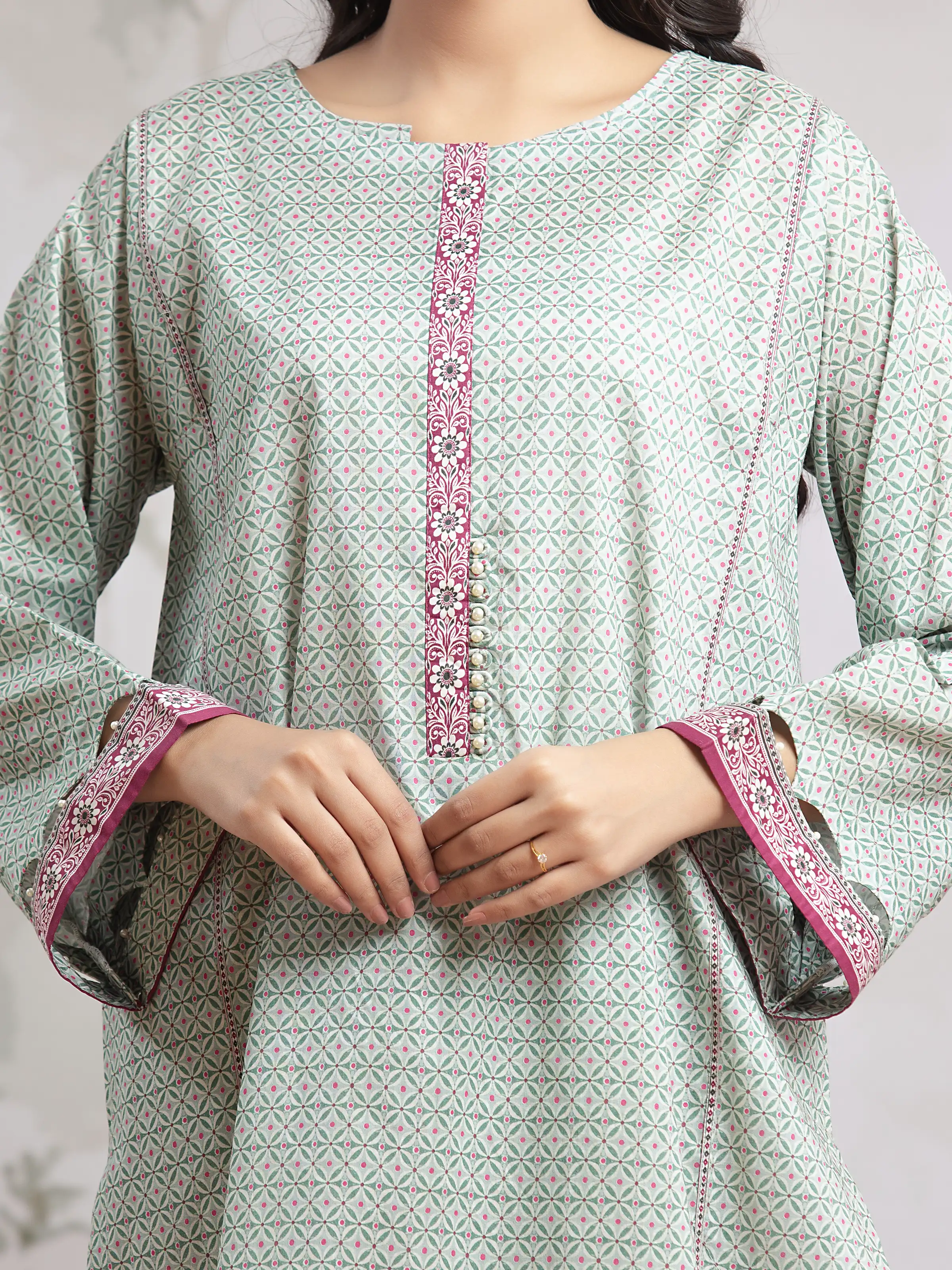 Unstitched Printed Khaddar Shirt - EWU24A3-29801S - Image 2