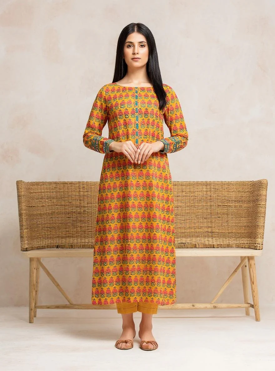 Unstitched Printed Cambric Shirt - EWU24A2-28056S