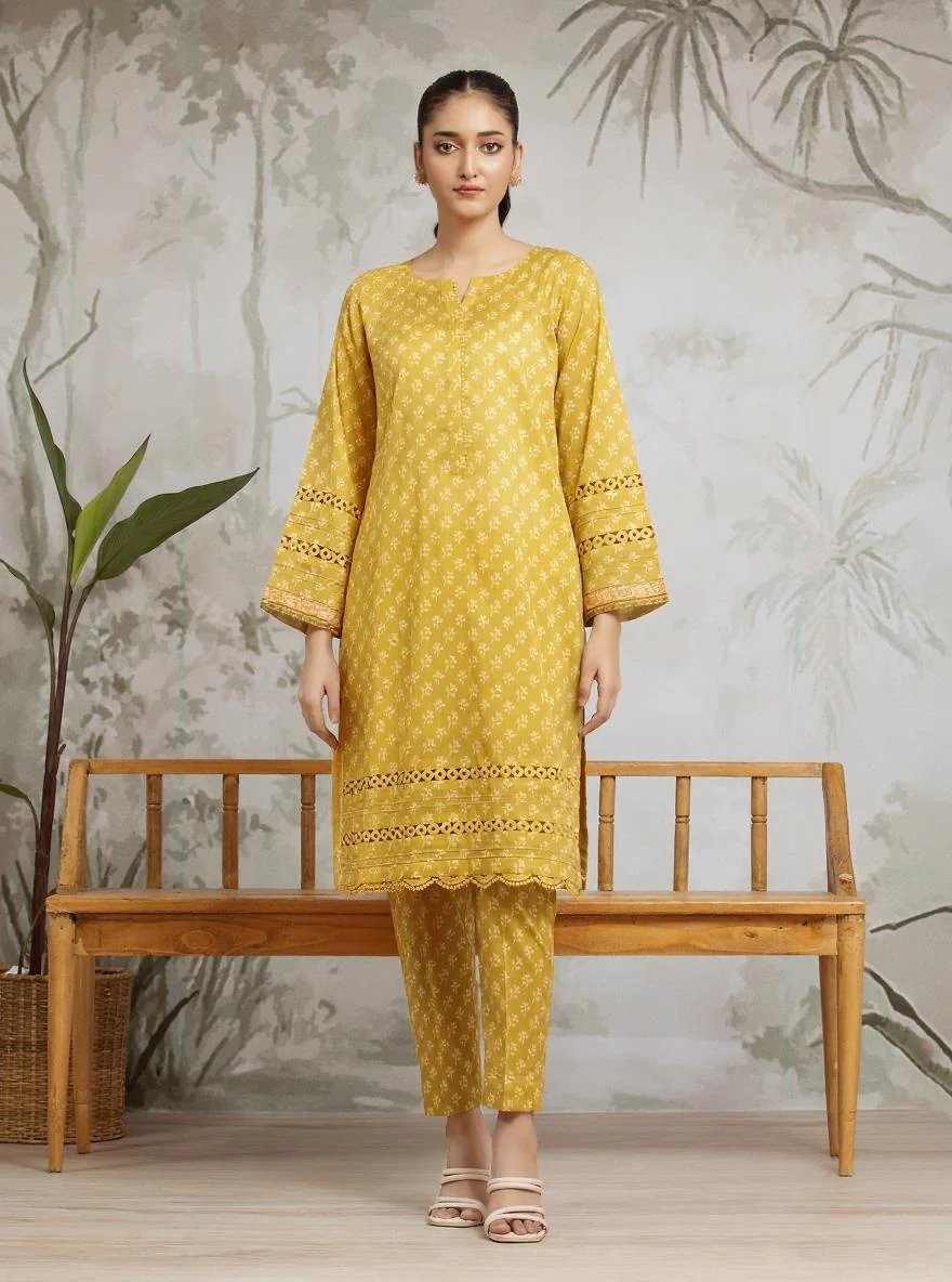 Unstitched Printed Khaddar Shirt Trouser - EWU24A3-29586ST