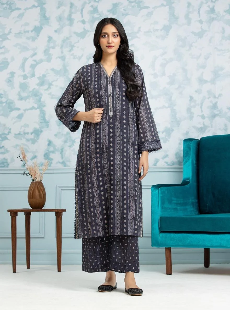 Unstitched Printed Khaddar Shirt - EWU24A3-29716S