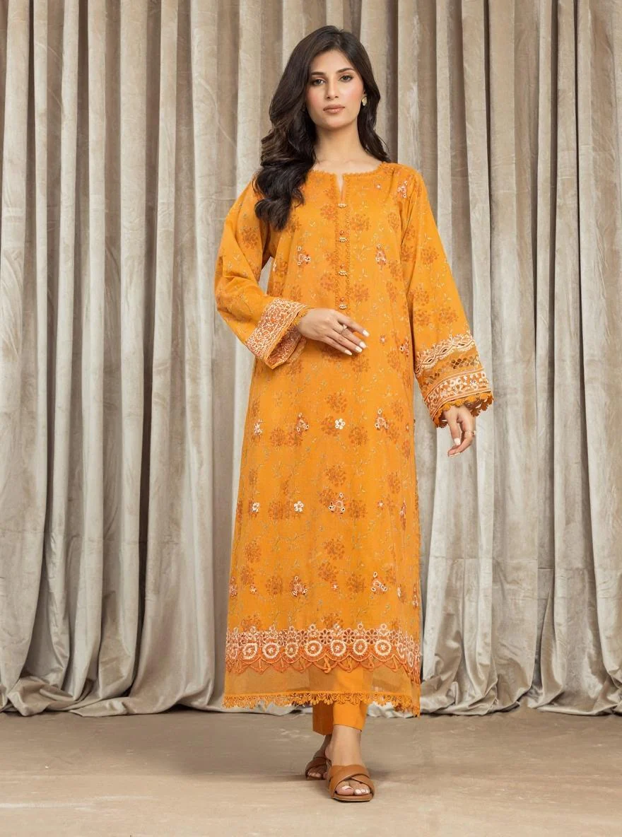 Unstitched Embroidered Lawn Shirt - EWU24V1-30036S