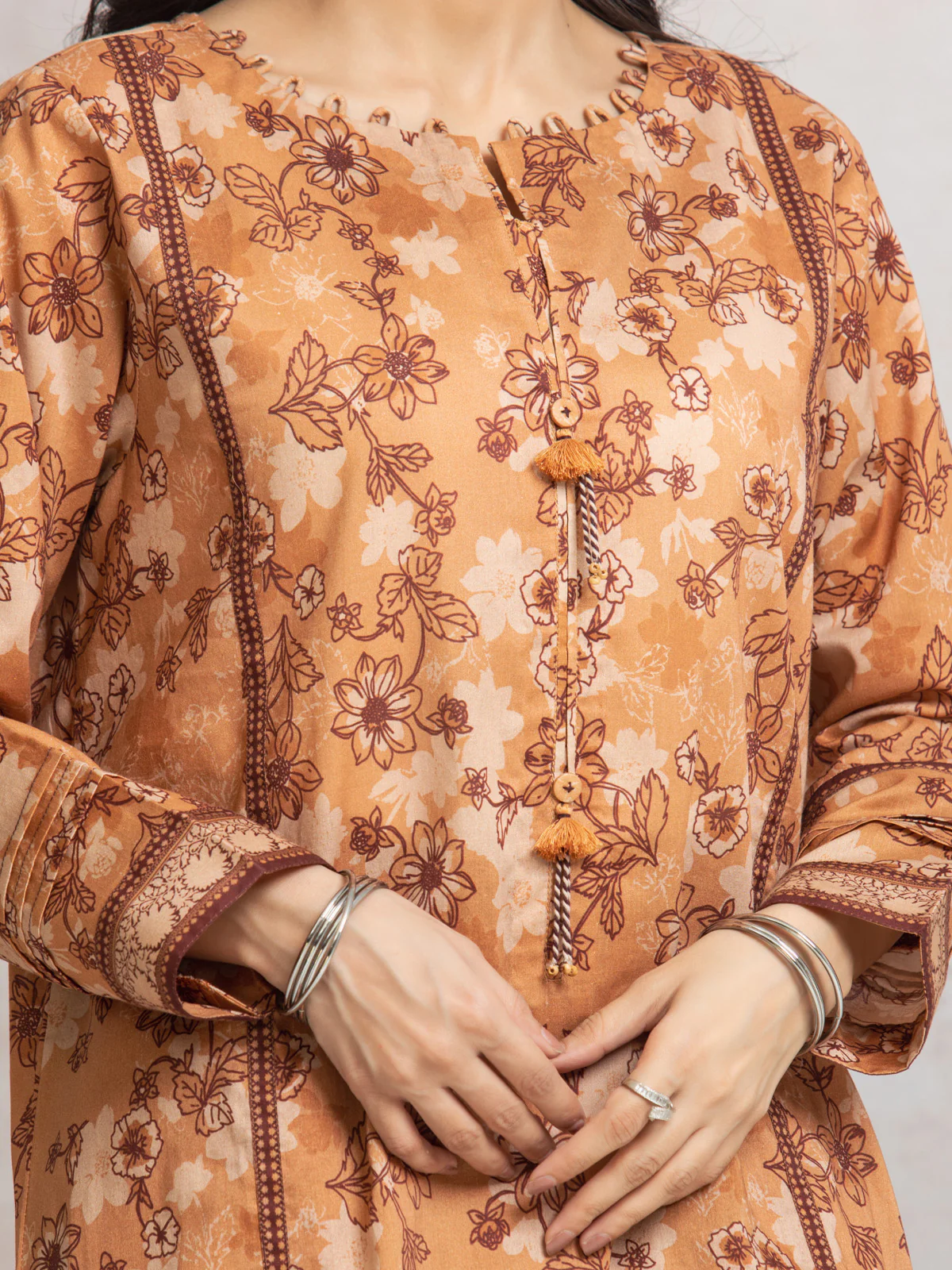 Unstitched Printed Cambric Shirt Trouser - EWU24M2-001ST - Image 2