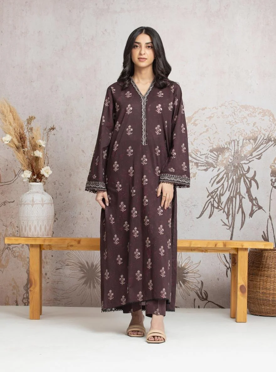 Unstitched Printed Cambric Shirt - EWU24A2-29633S