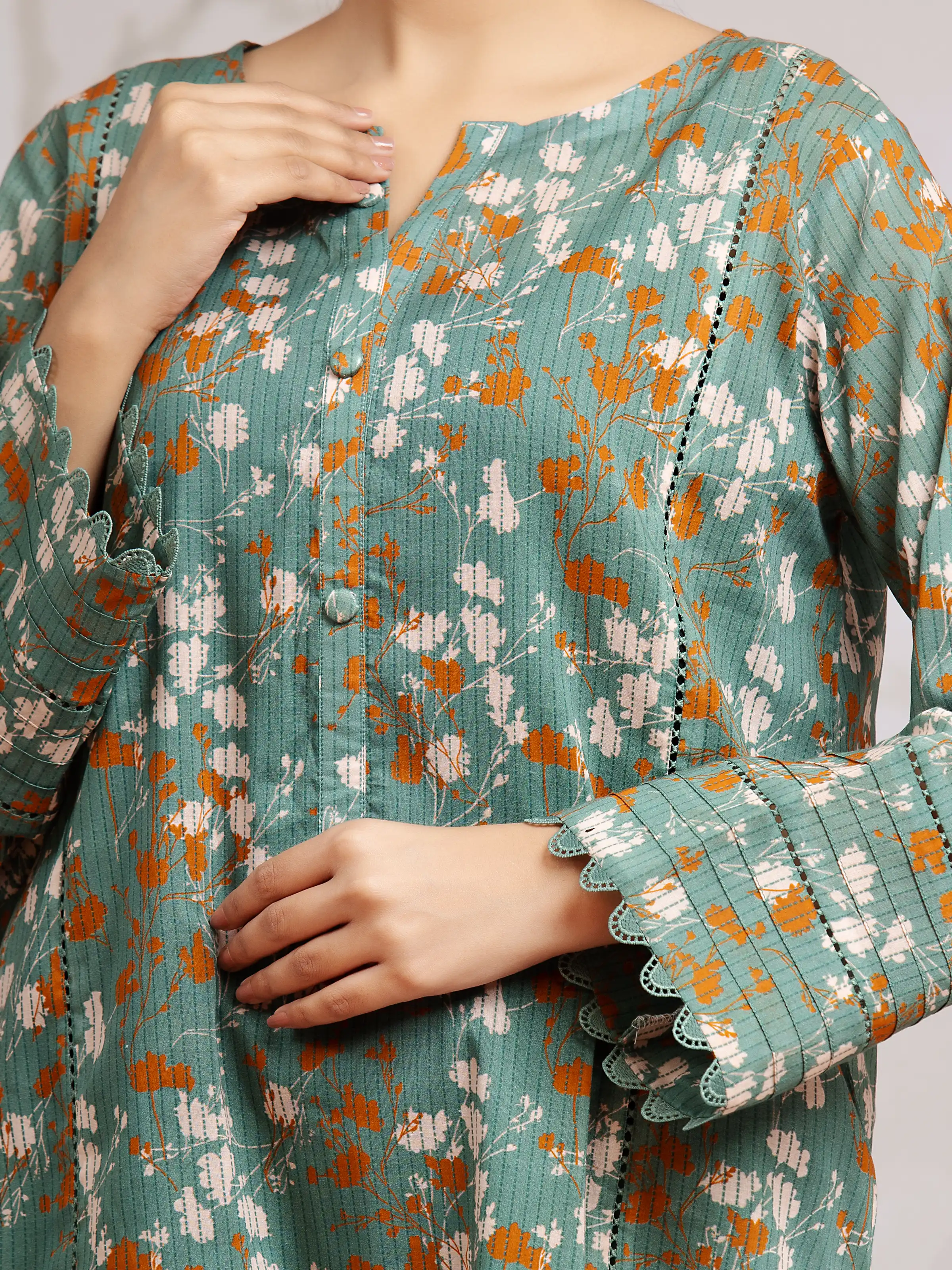 Unstitched Printed Khaddar Shirt - EWU24A3-29805S - Image 2