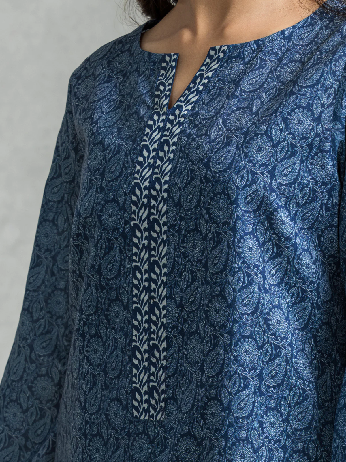 Unstitched Printed Lawn Shirt Trouser - EWU24A1-28583ST - Image 2