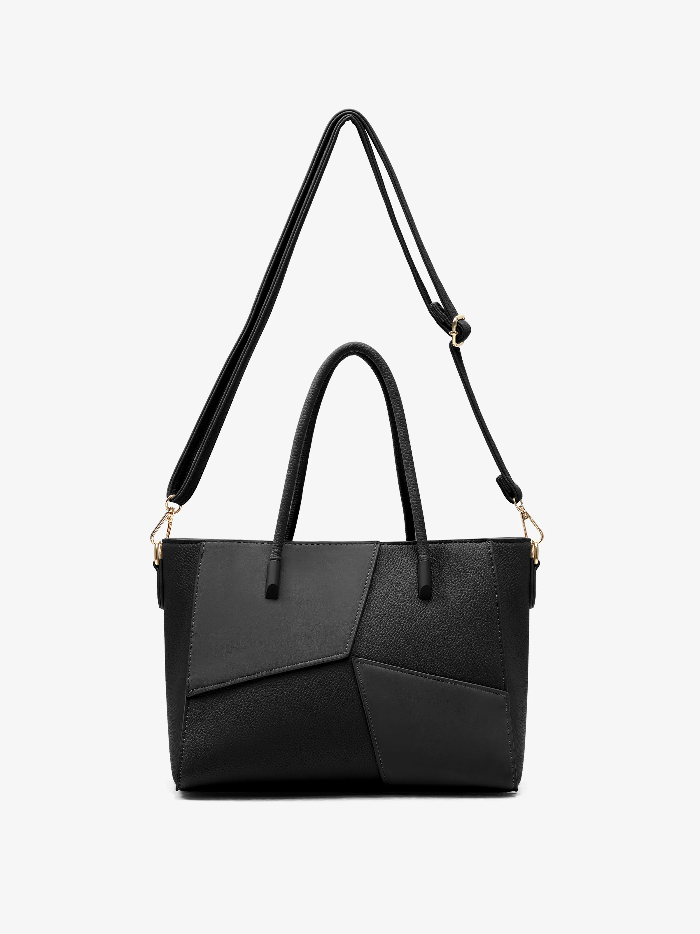 Women's Black Handbag/Shoulder Bag - EAWHB5-047