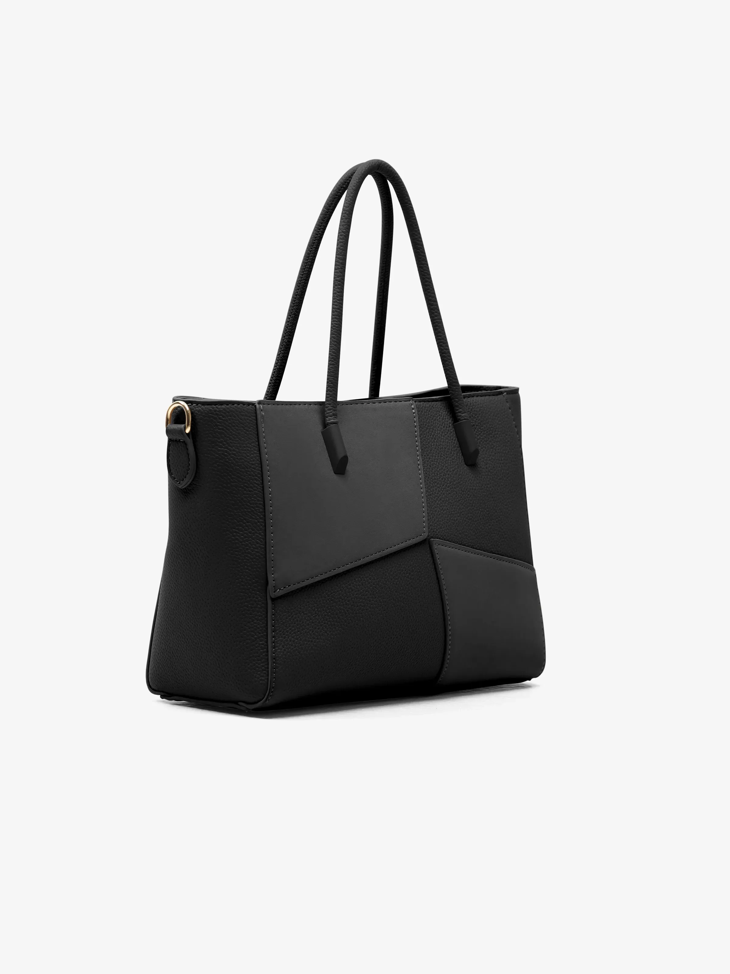 Women's Black Handbag/Shoulder Bag - EAWHB5-047 - Image 3