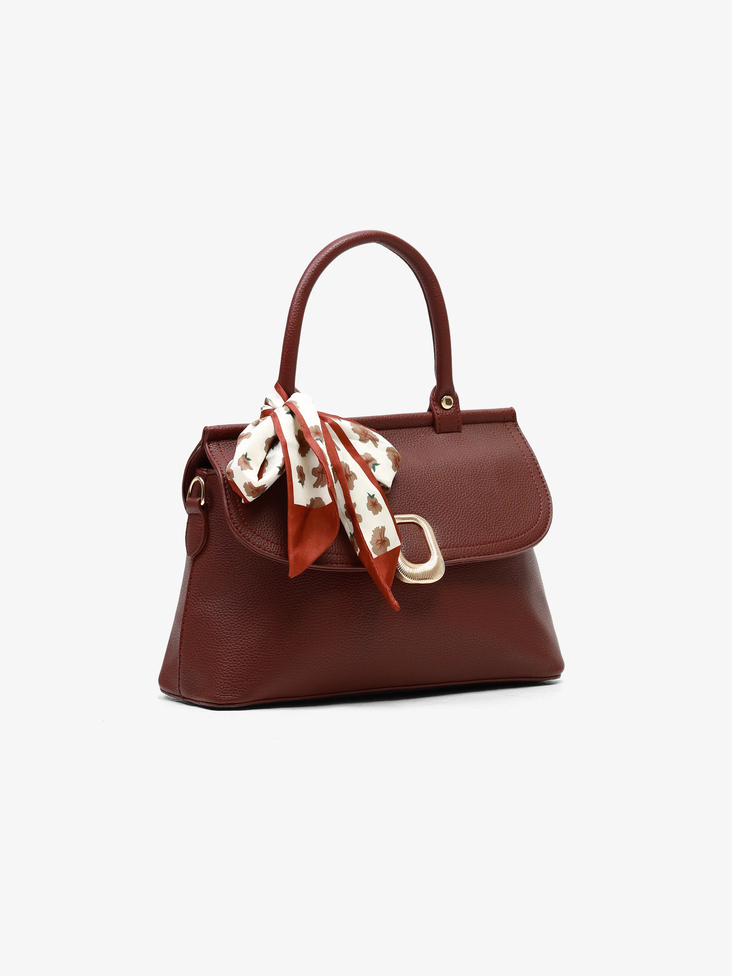 Women's Burgundy Crossbody Bag - EAWHB5-049 - Image 3