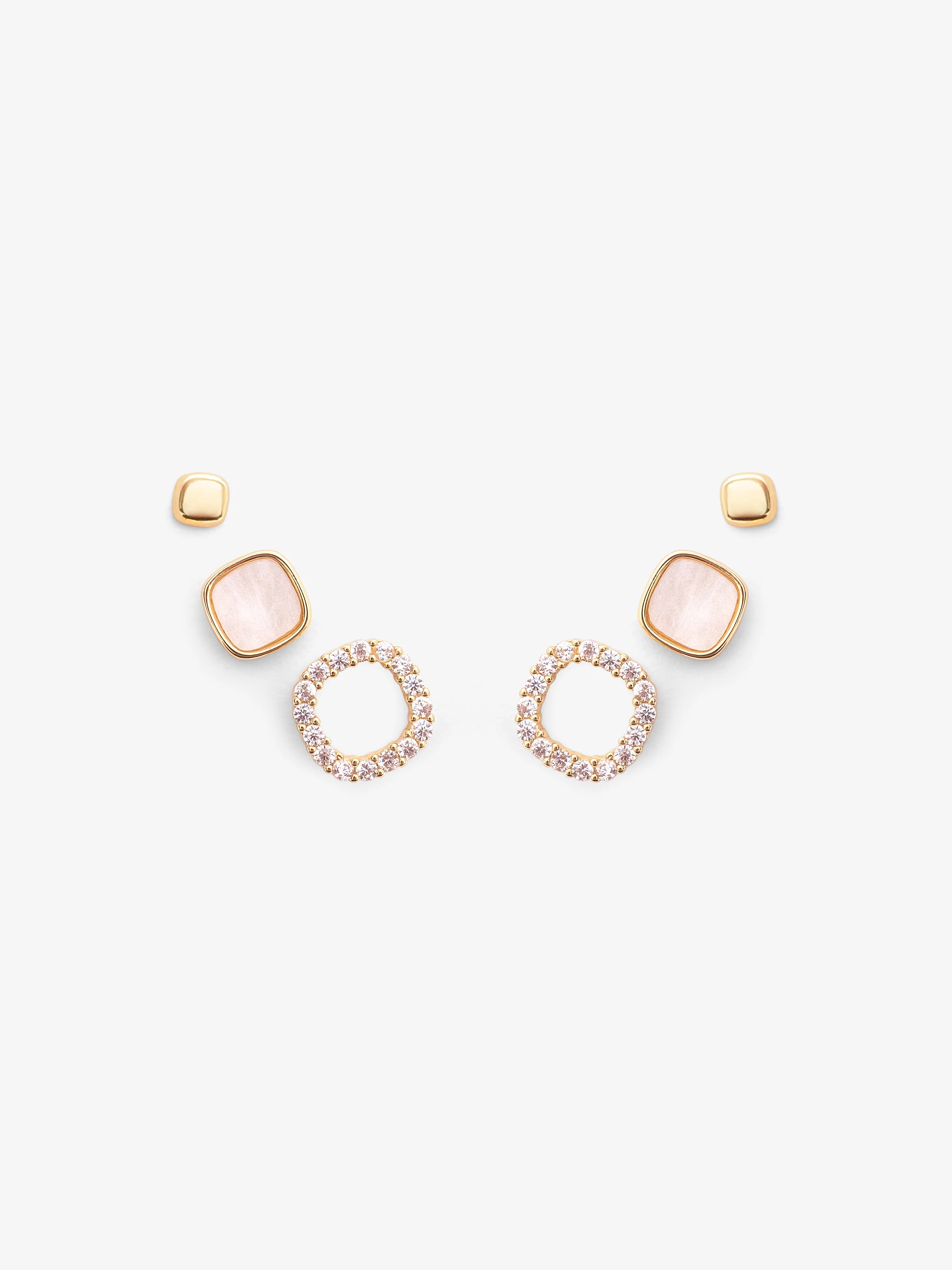 Radiant Bloom Gold Earstuds - EAWE5-106