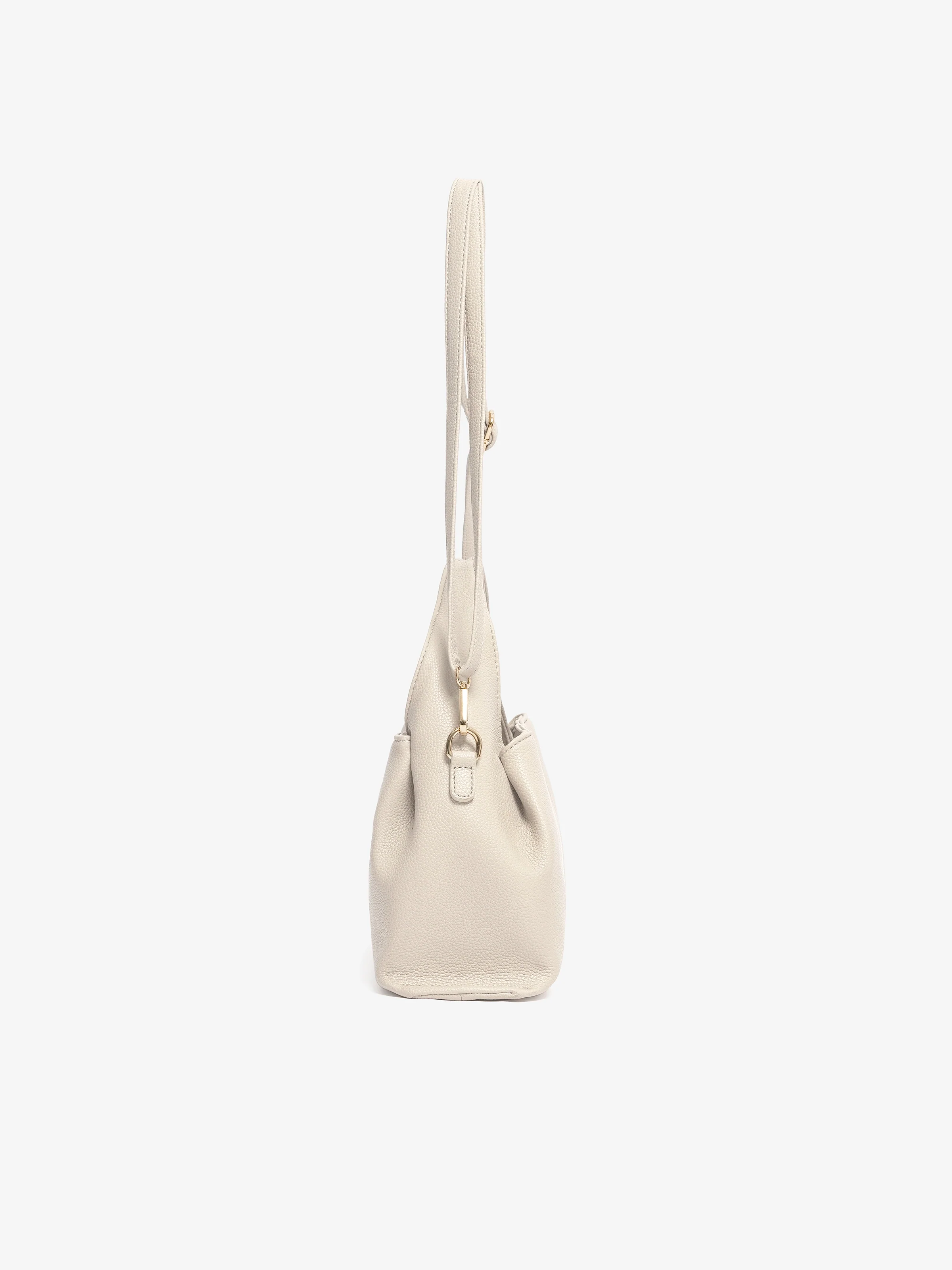 Women's Off White Shoulder Bag - EAWHB5-048 - Image 3